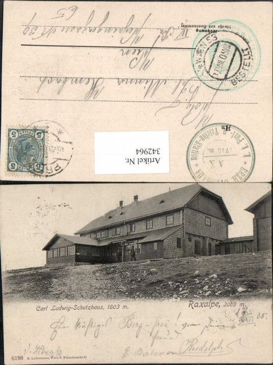 342964,Raxalpe Karl Ludwig-Haus Berghütte b. Prein Reichenau