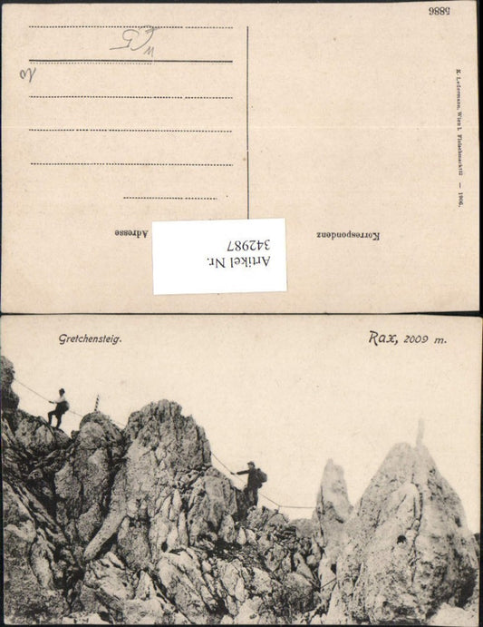 342987,Rax Gretchensteig b. Reichenau Kletterer Bergsteiger