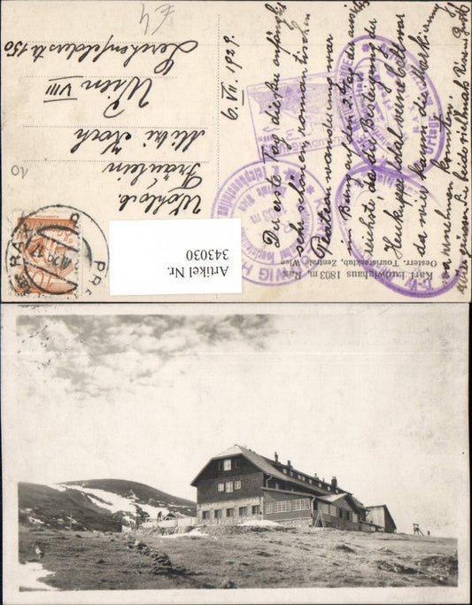 343030,Rax Karl Ludwig-Haus Berghütte b. Prein Reichenau