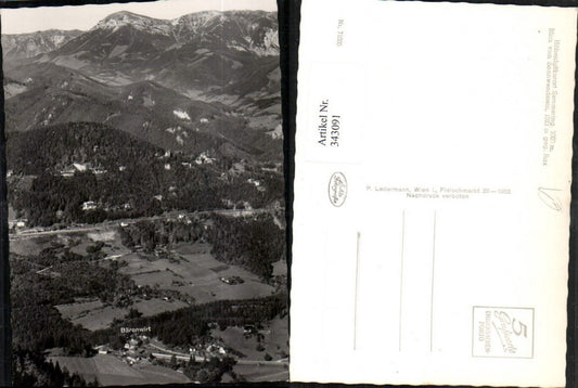 343091,Semmering Blick vom Sonnwendstein geg. Rax Bergkulisse