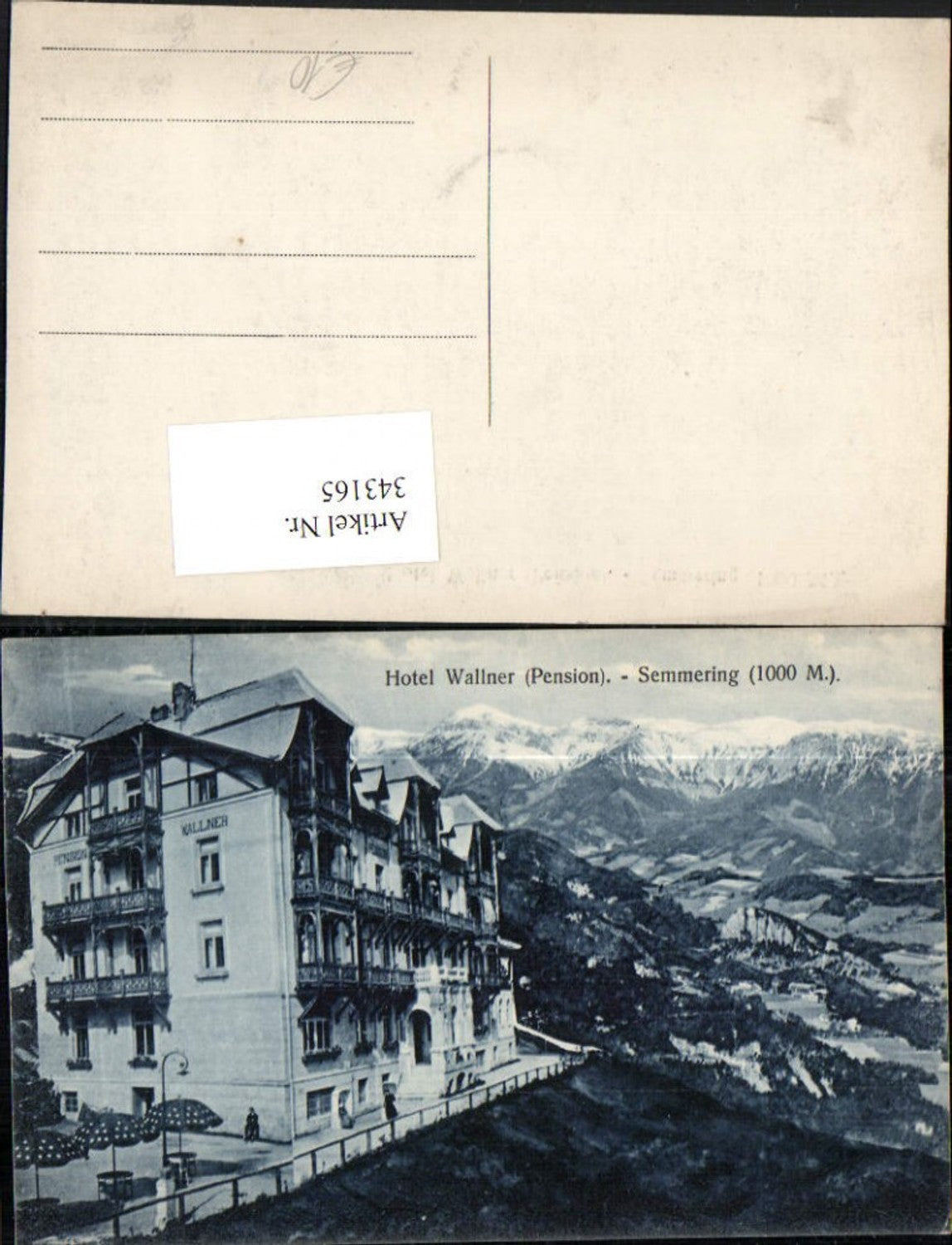 343165,Semmering Hotel Pension Wallner Bergkulisse