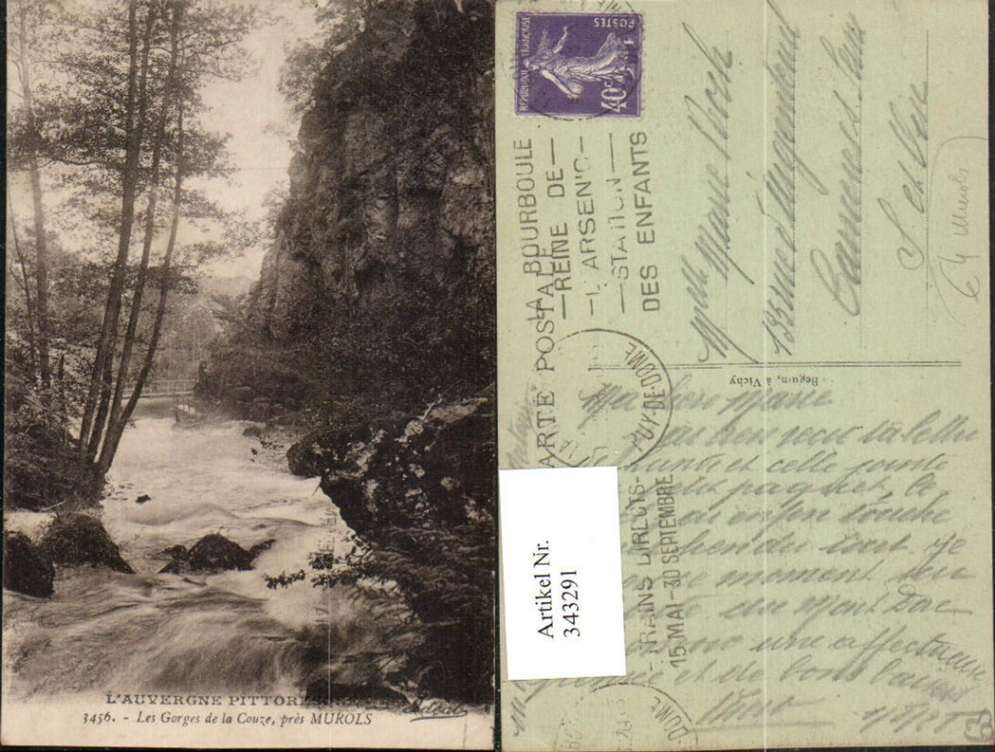 343291,Auvergne Puy-de-Dome Murols Les Gorges de la Coze Fluss