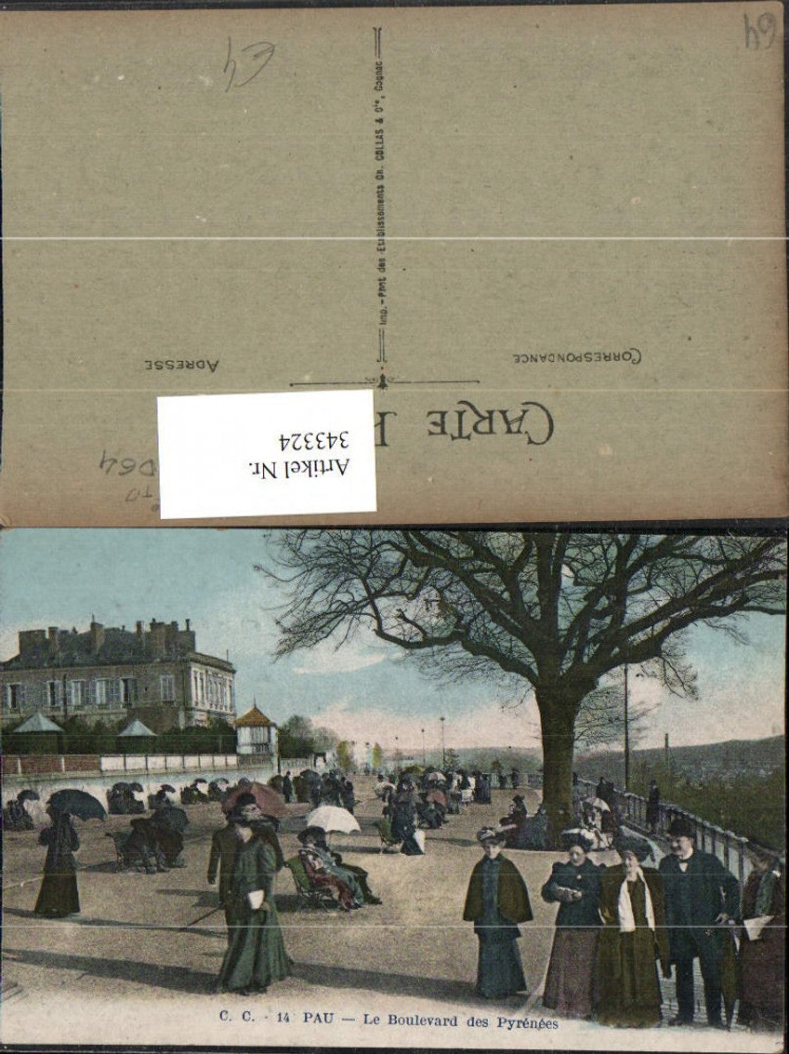 343324,Aquitanien Pyrenees-Atlantiques Pau Le Boulevard des Pyrenees Straßenansicht