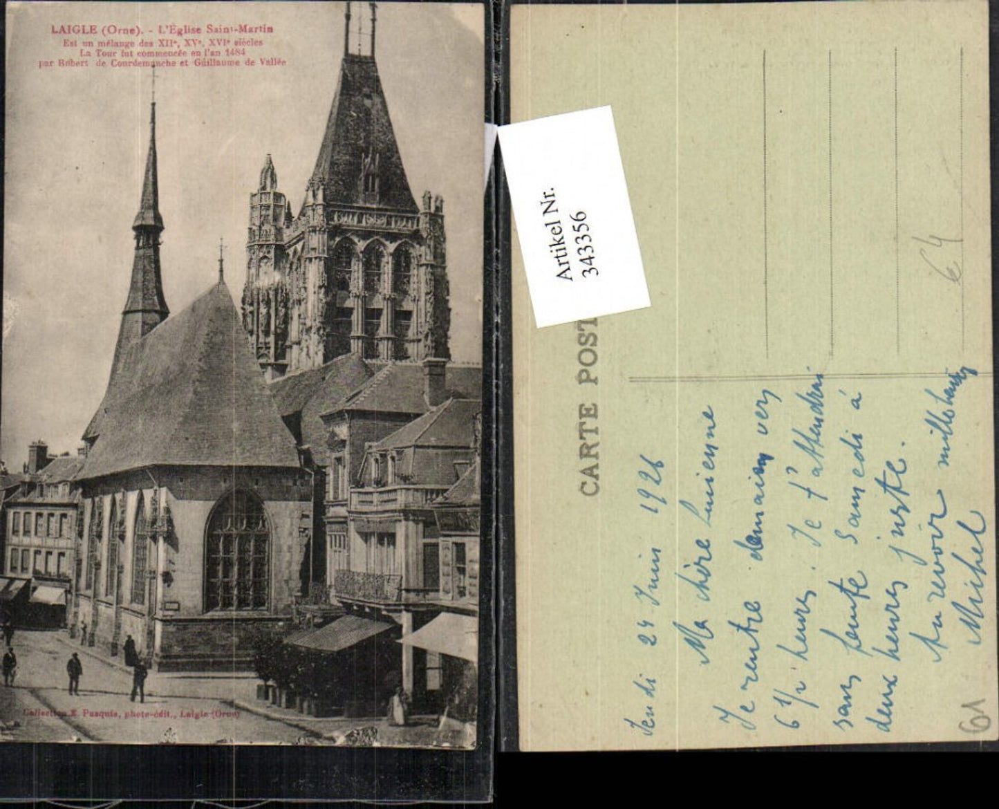343356,Basse-Normandie Orne Laigle L'Eglise Saint-Martin Kirche