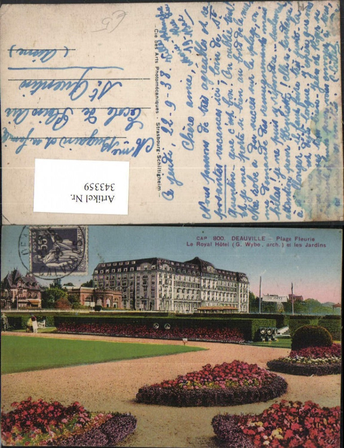 343359,Basse-Normandie Calvados Deauville Plage Fleurie Le Royal Hotel et les Jardins