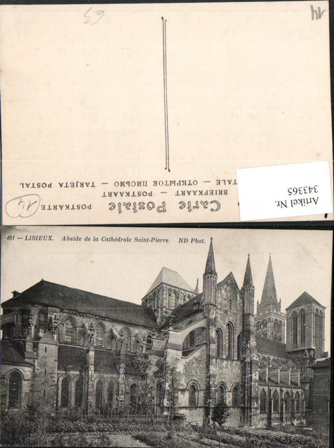 343365,Basse-Normandie Calvados Lisieux Abside de la Cathedrale Saint-Pierre Kirche