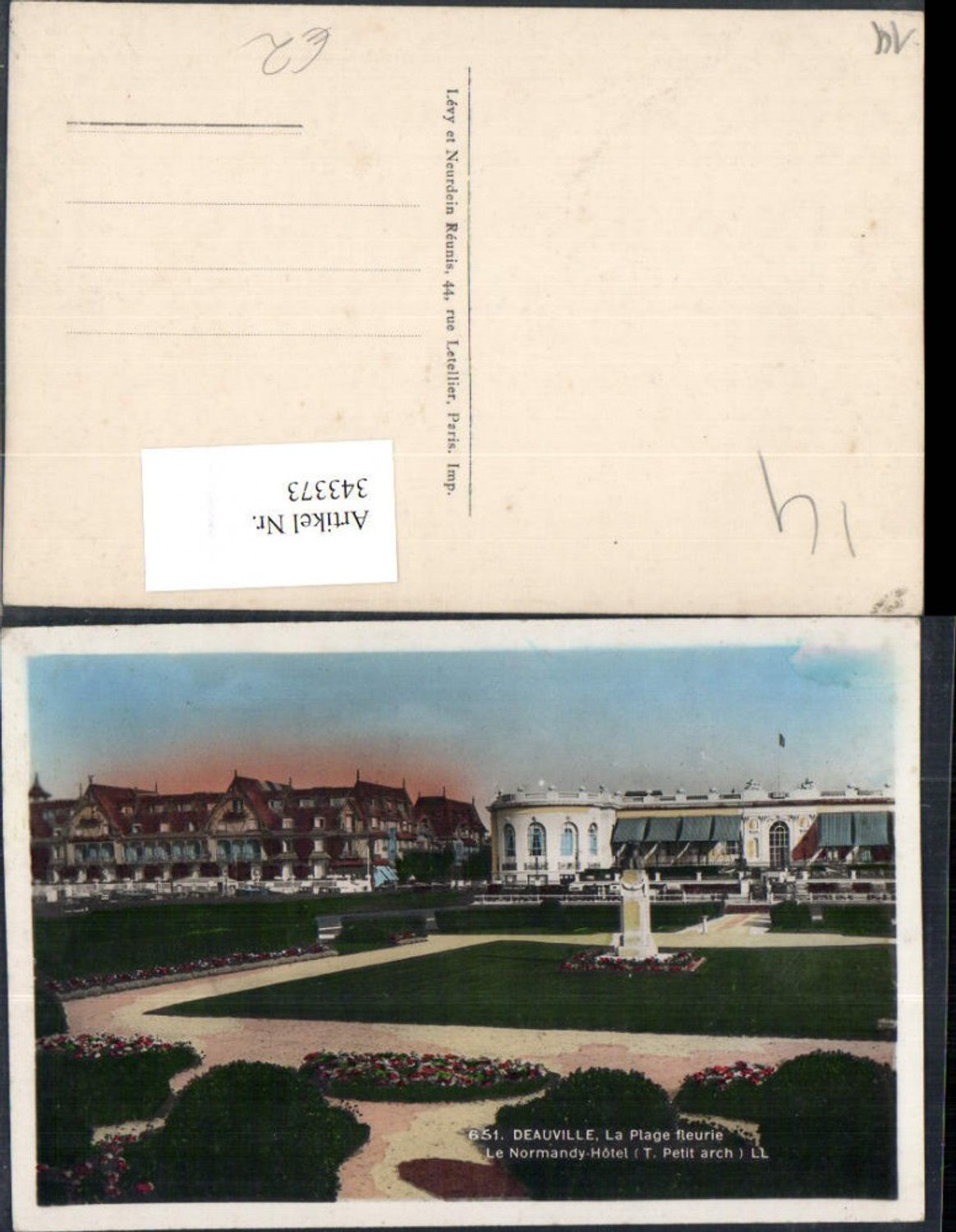 343373,Basse-Normandie Calvados Deauville Plage Fleurie Le Normandy-Hotel