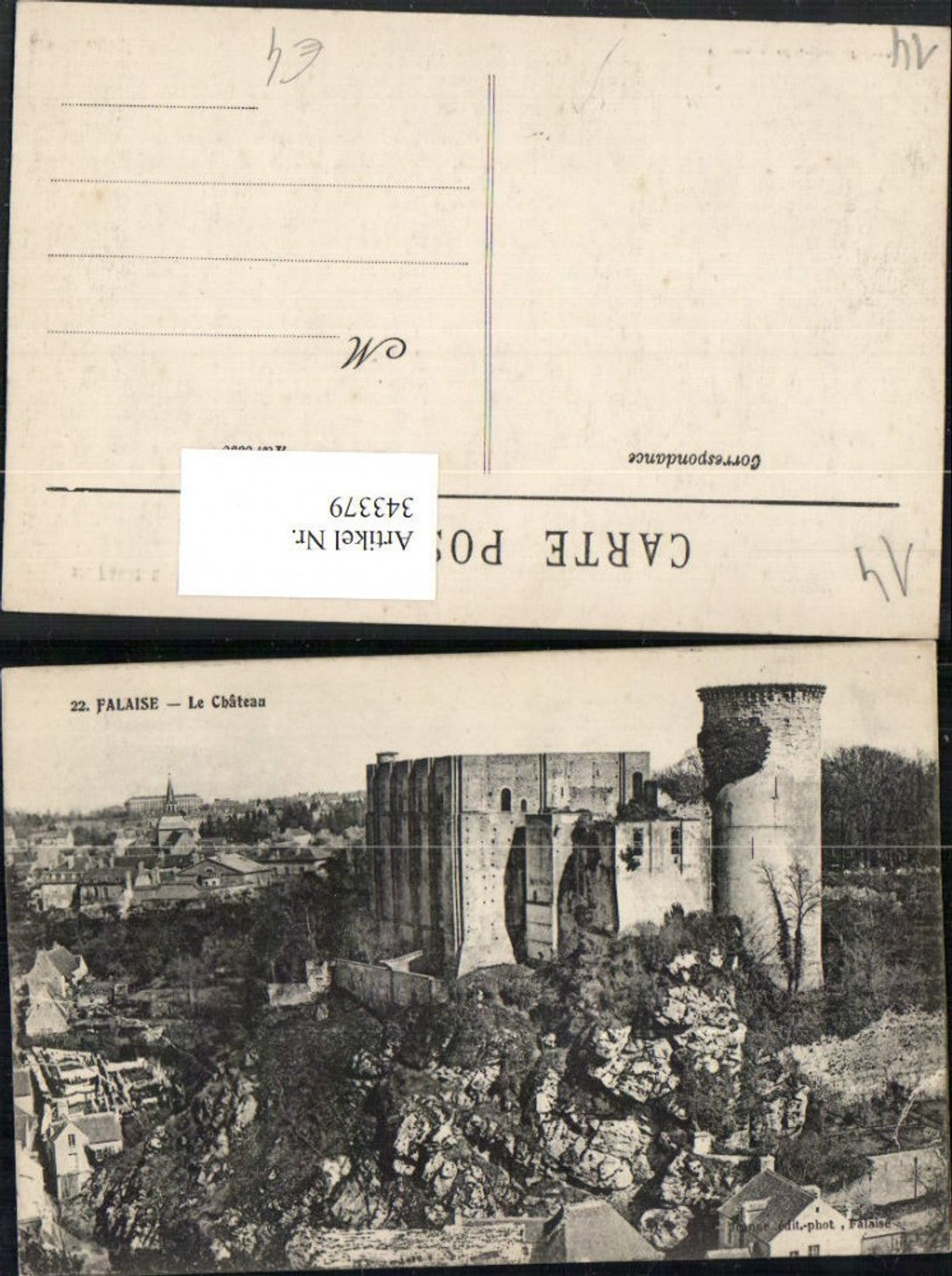 343379,Basse-Normandie Calvados Falaise Le Chateau Schloss