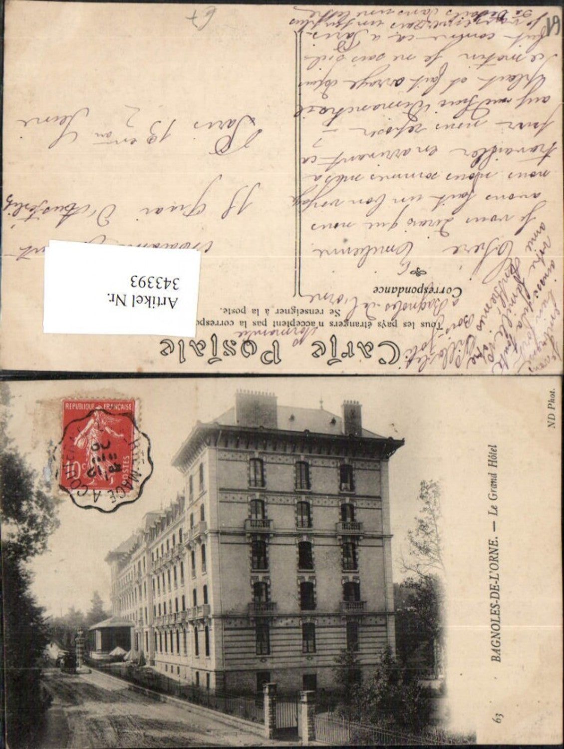 343393,Basse-Normandie Orne Bagnoles-de-l'Orne Le Grand Hotel