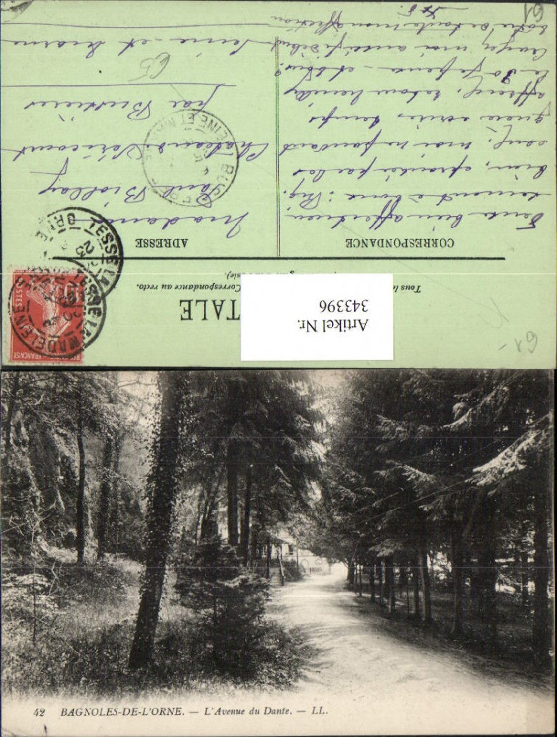 343396,Basse-Normandie Orne Bagnoles-de-l'Orne L'Avenue du Dante Straße