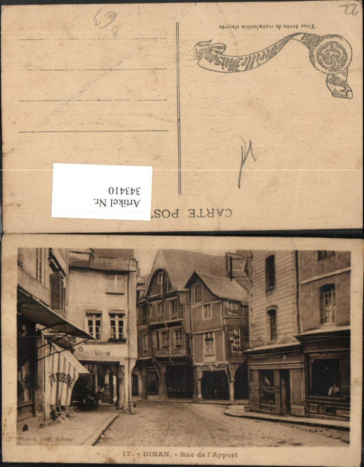 343410,Bretagne Cote-Amor Dinan Rue de l'Apport Straßenansicht