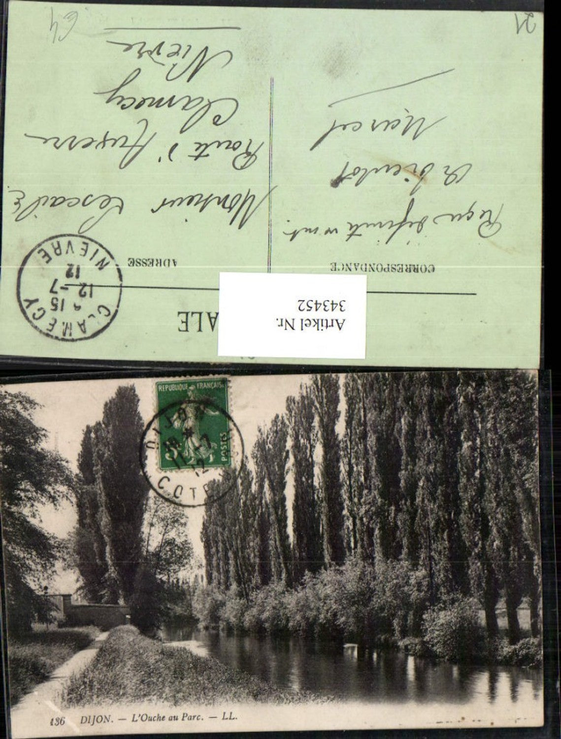 343452,Burgund Cote-Or Dijon L'Ouche au Parc Park Fluss