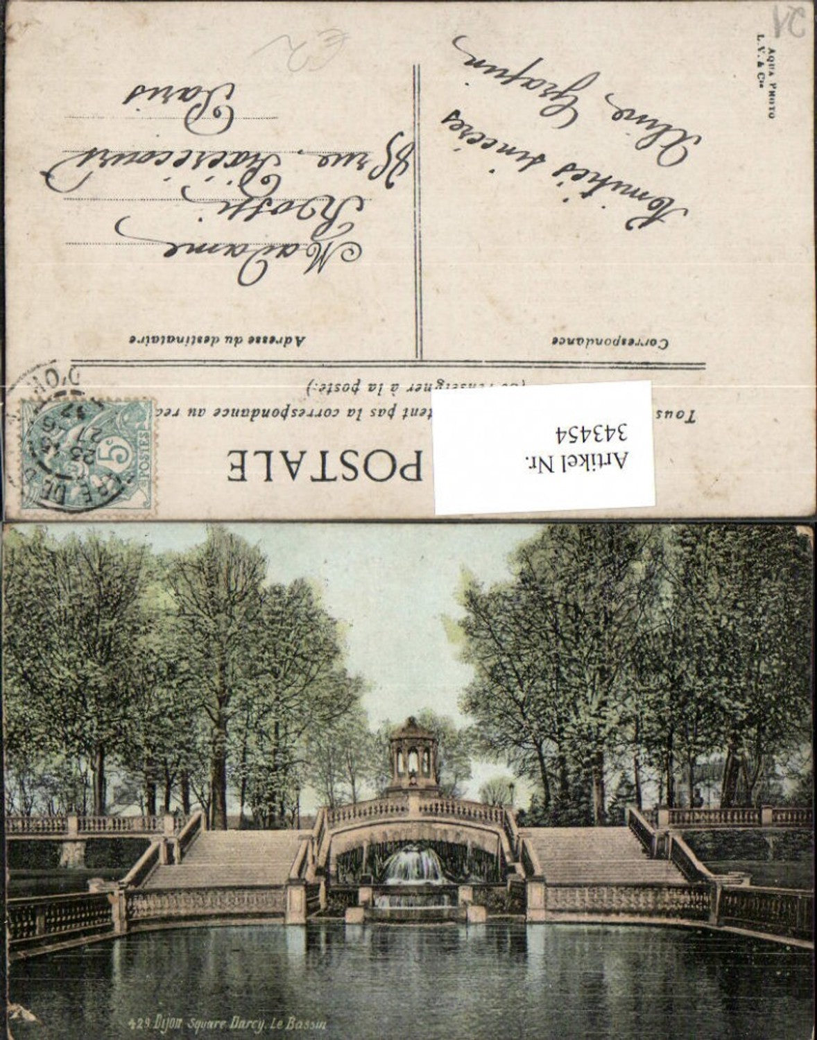 343454,Burgund Cote-Or Dijon Square Darcy Le Bassin Wasserbecken