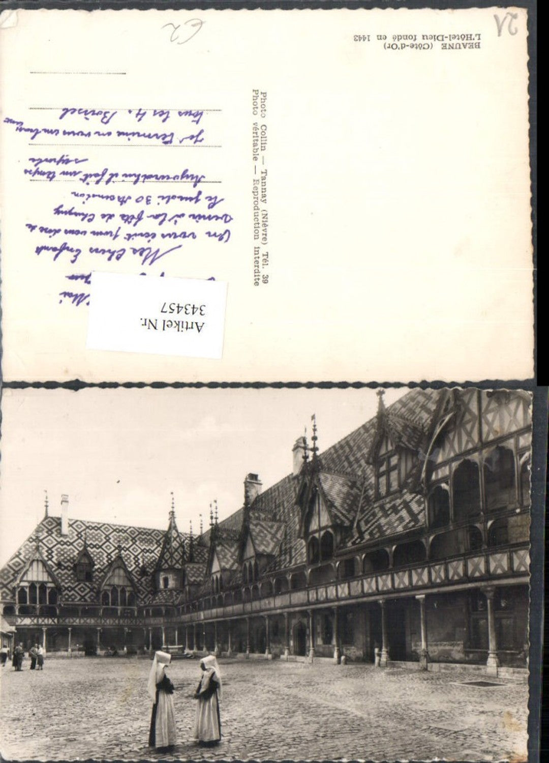 343457,Burgund Cote-Or Beaune l'Hotel-Dieu Krankenhaus Gebäude
