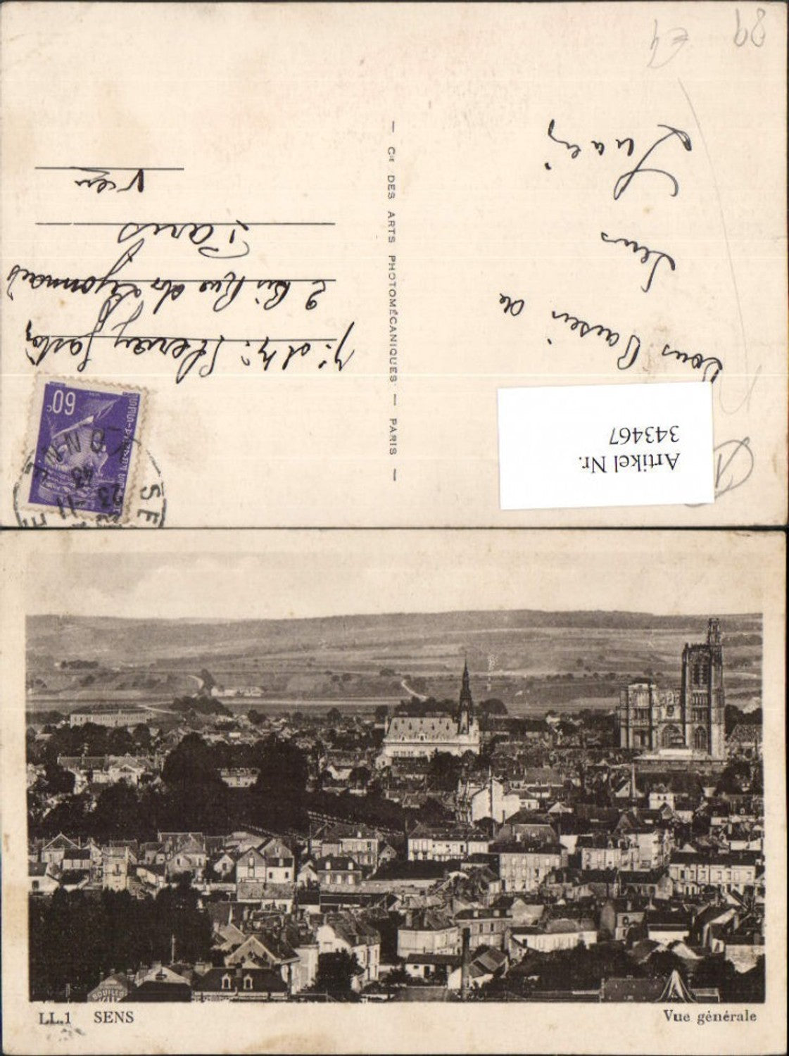 343467,Burgund Yonne Sens Vue generale Totale