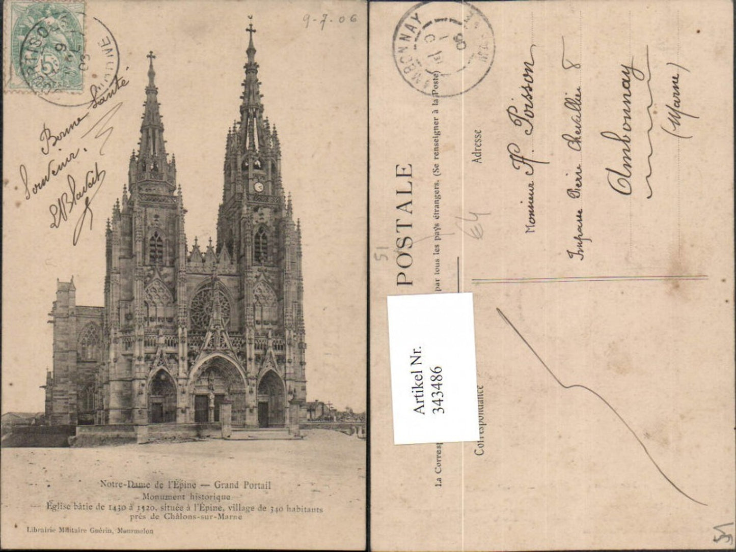 343486,Champagne-Ardenne Marne Epine Notre-Dame Kirche