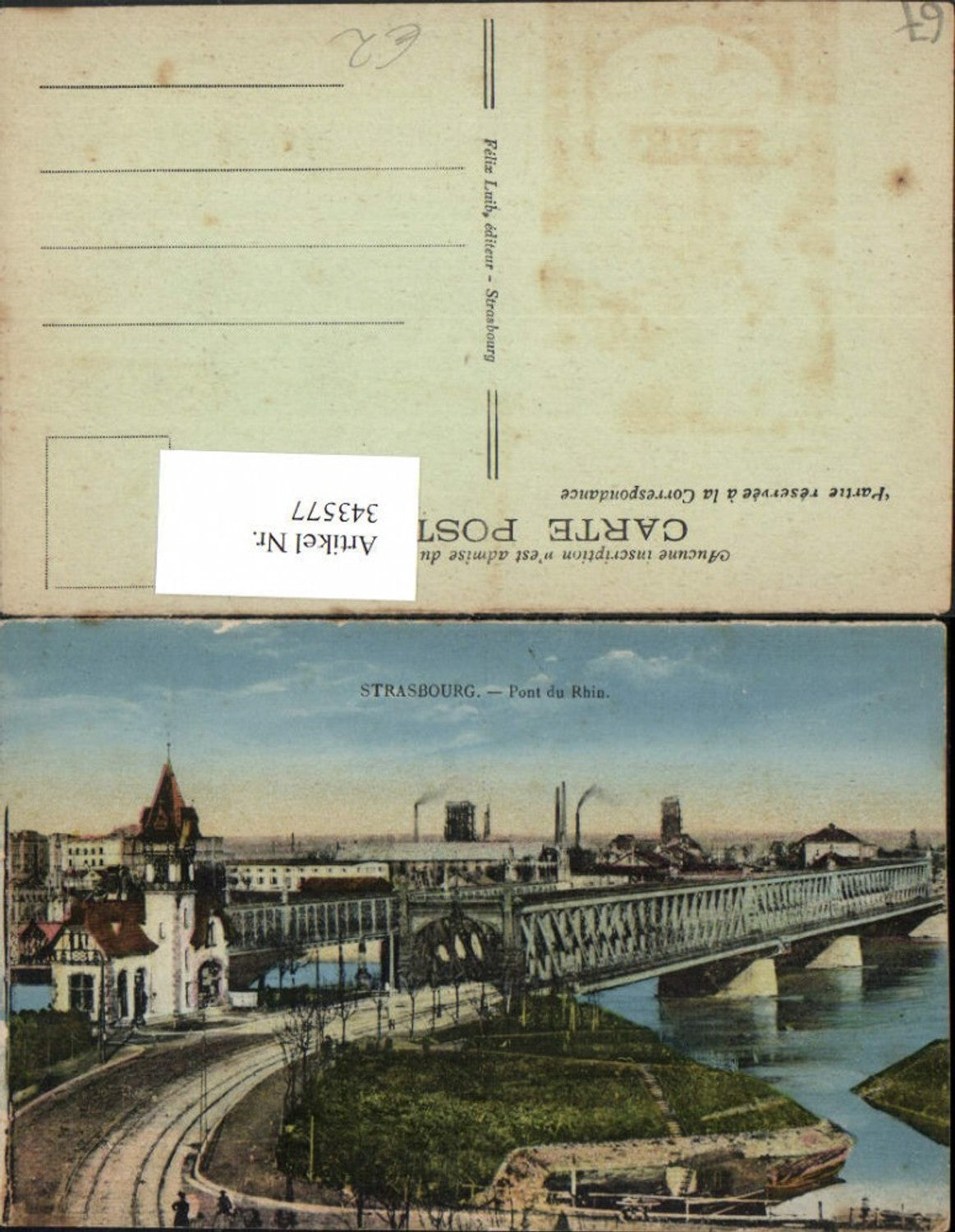 343577,Elsass Bas-Rhin Strasbourg Straßburg Pont du Rhin Brücke