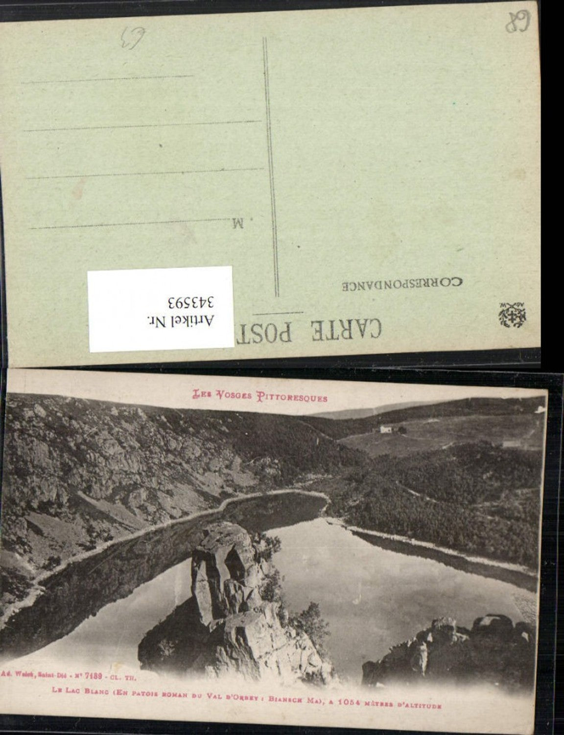 343593,Elsass Haut-Rhin Le Lac Blanc See