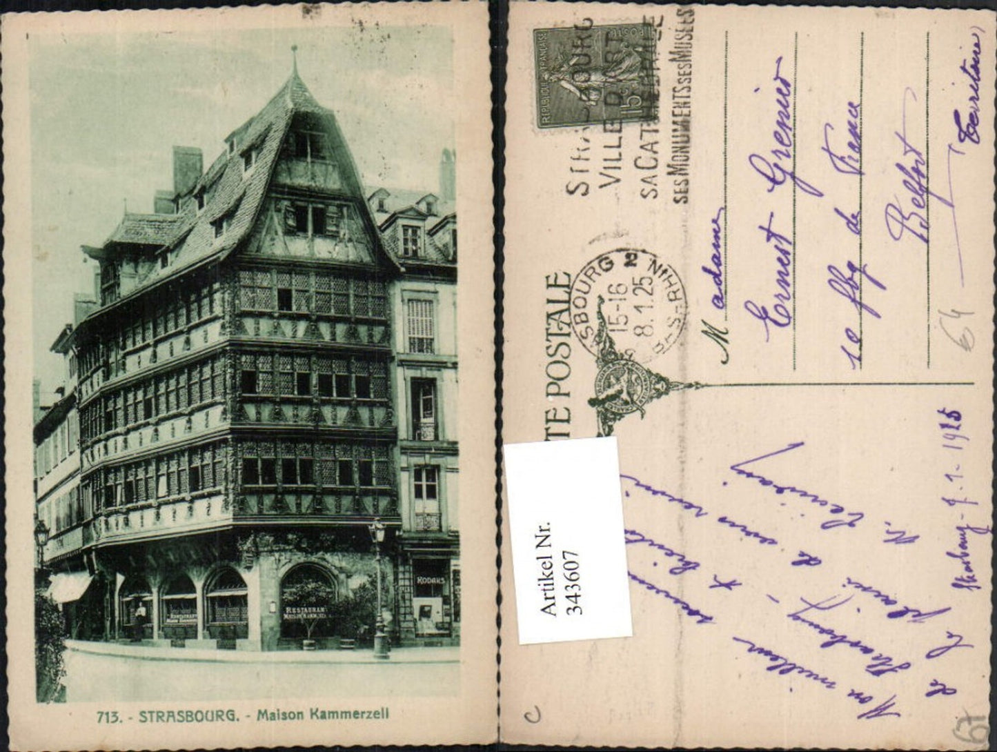 343607,Elsass Bas-Rhin Strasbourg Straßburg Maison Kamerzell Haus