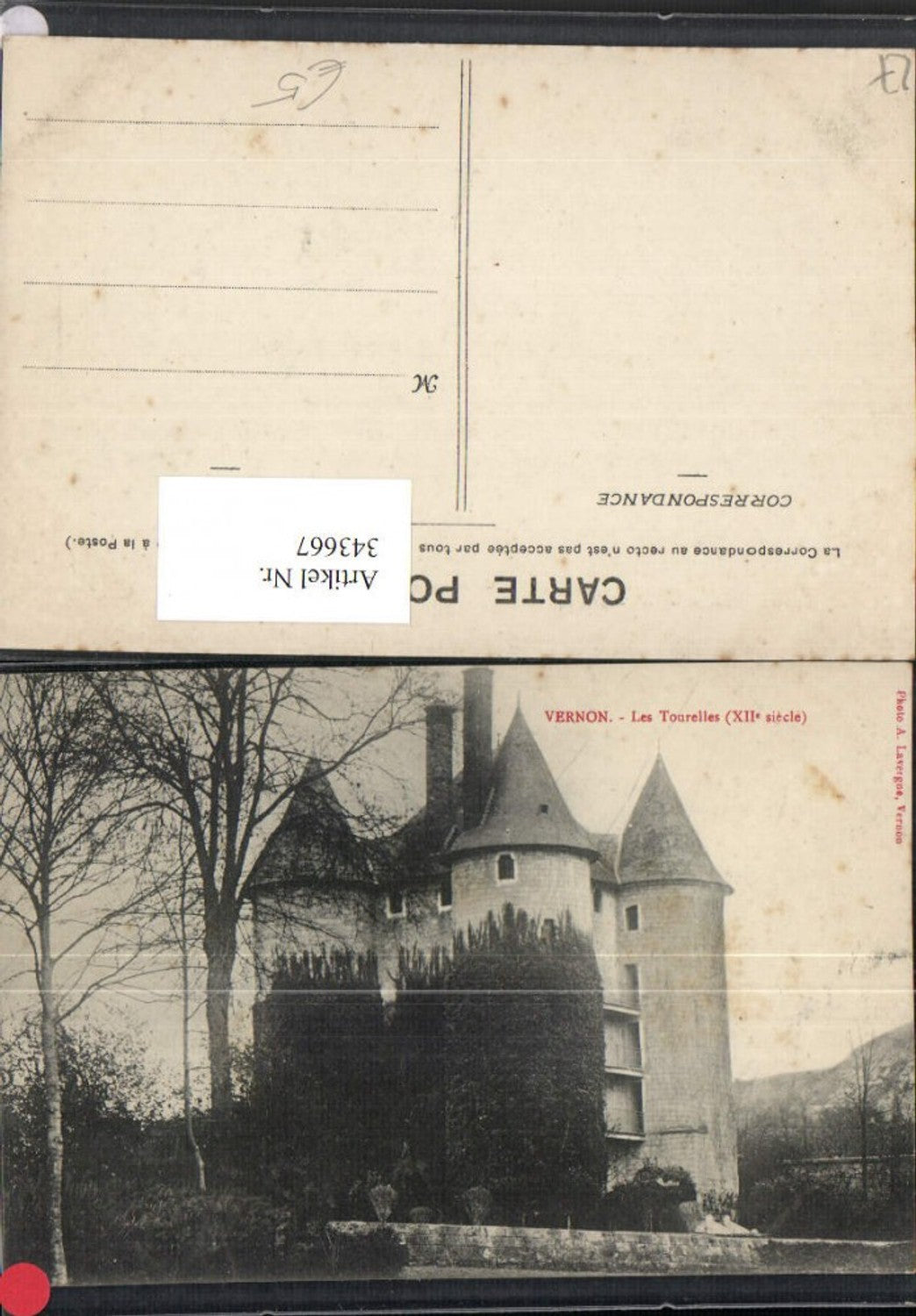 343667,Haute-Normandie Eure Vernon Les Tourelles Türme