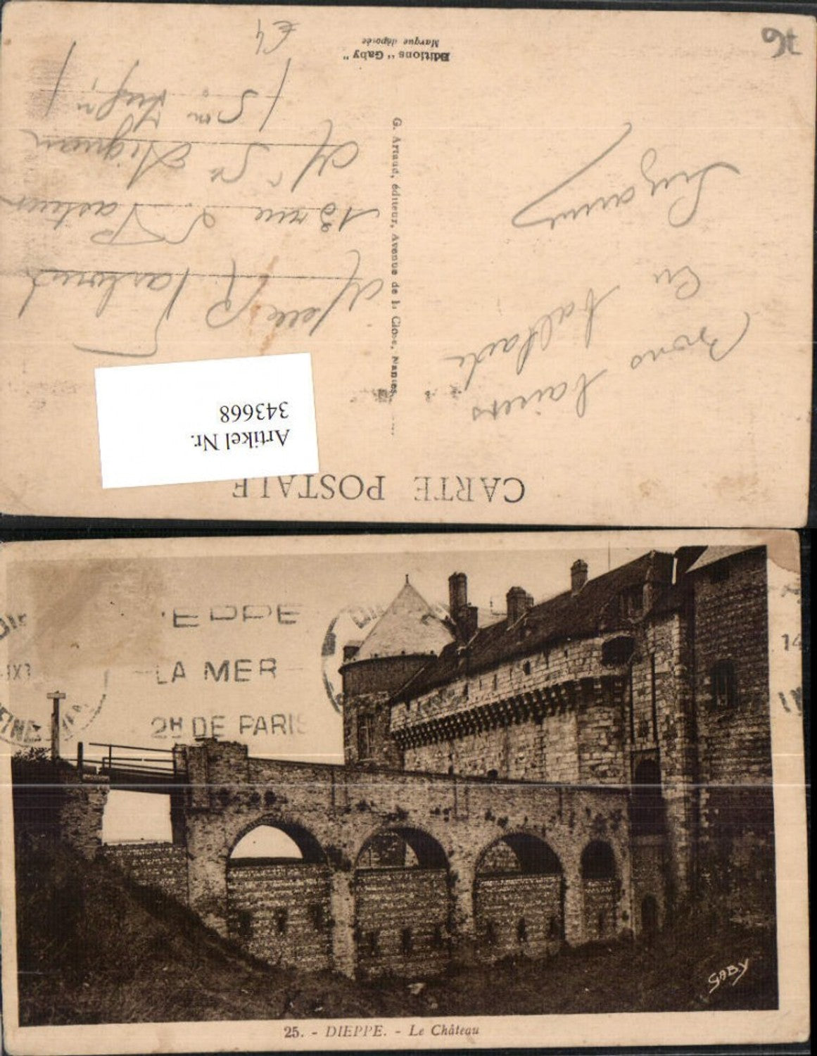 343668,Haute-Normandie Seine-Maritime Dieppe Le Chateau Schloss