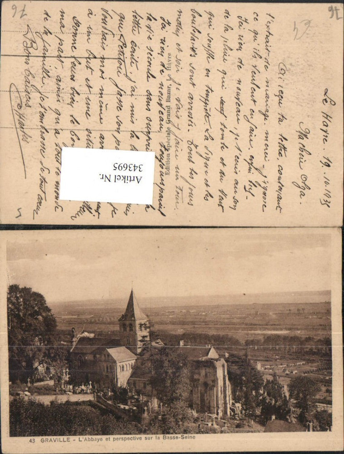 343695,Haute-Normandie Seine-Maritime Graville Abbaye Kloster