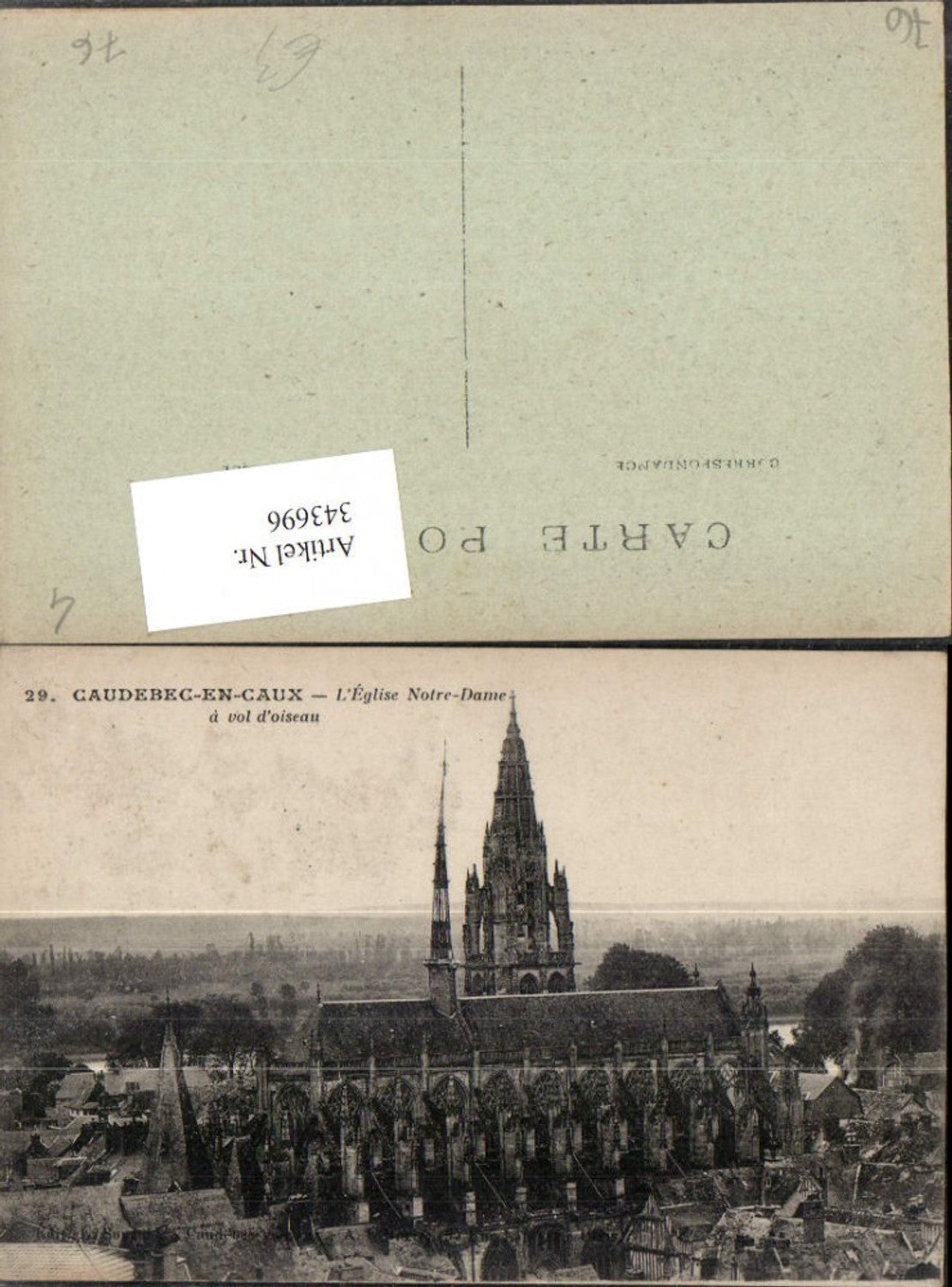 343696,Haute-Normandie Seine-Maritime Caudebec-en-Caux L'Eglise Notre-Dame Kirche