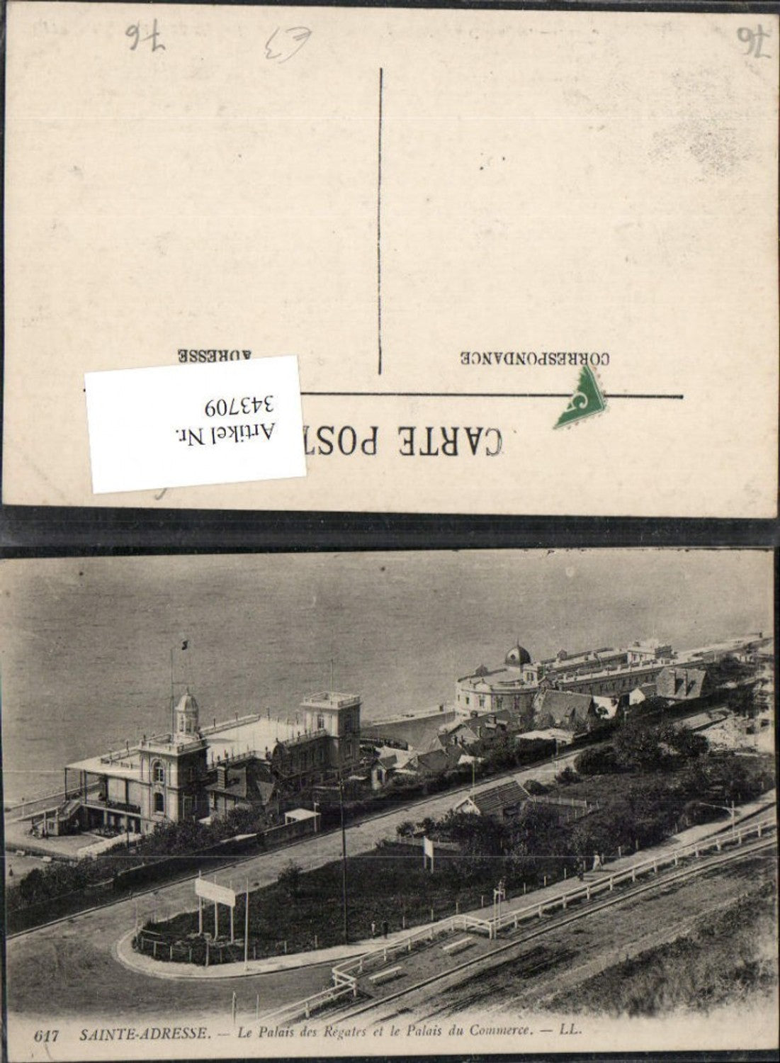 343709,Haute-Normandie Seine-Maritime Sainte-Adresse Le Palais des Regates et Palais Commerce