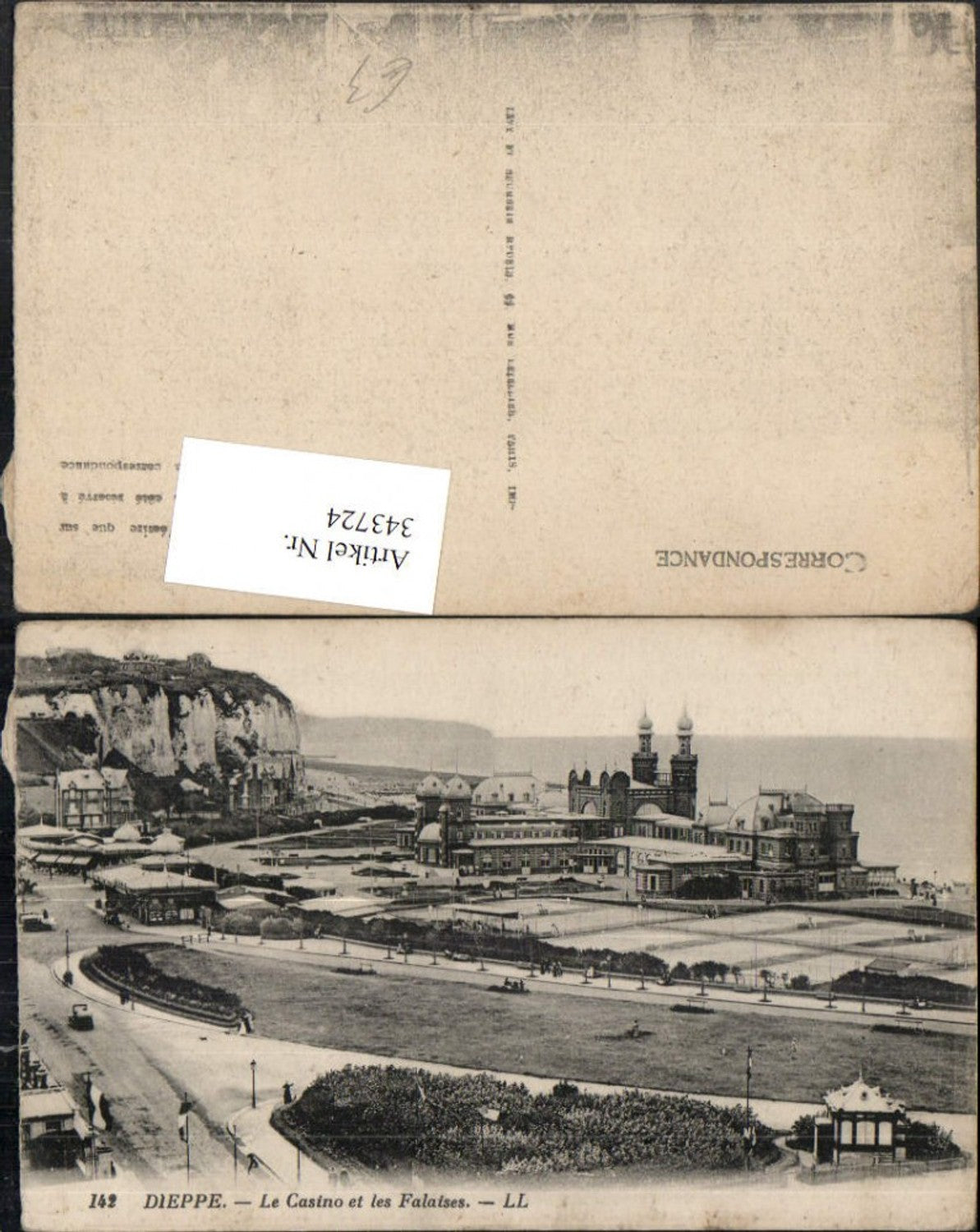 343724,Haute-Normandie Seine-Maritime Dieppe Le Casino et les Falaises