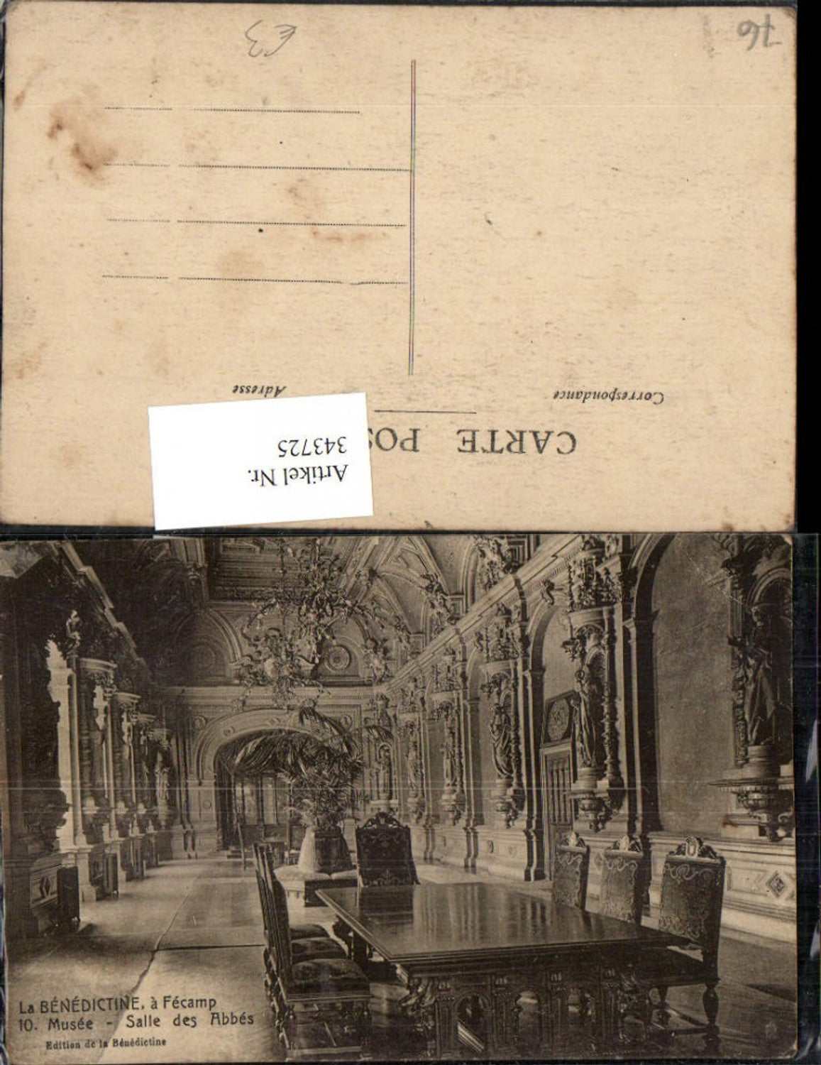 343725,Haute-Normandie Seine-Maritime Fecamp La Benedictine Musee Salle des Abbes Museum