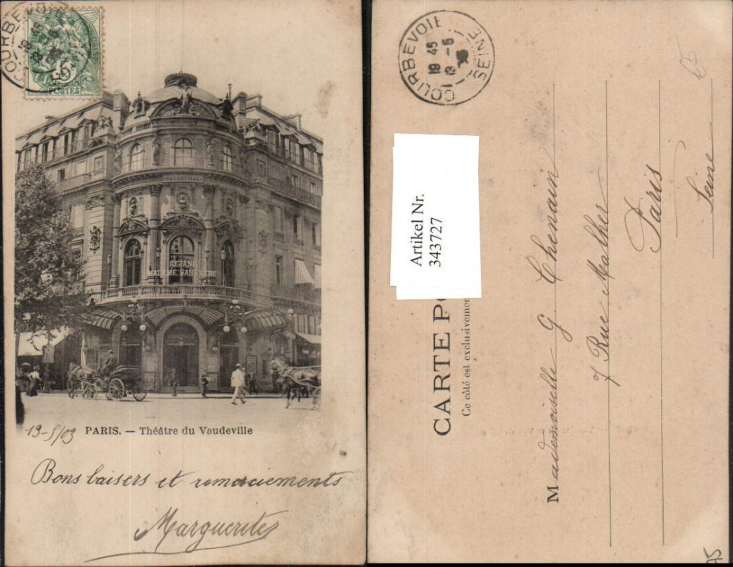 343727,Ile-de-France Paris Theatre du Vaudeville Theater