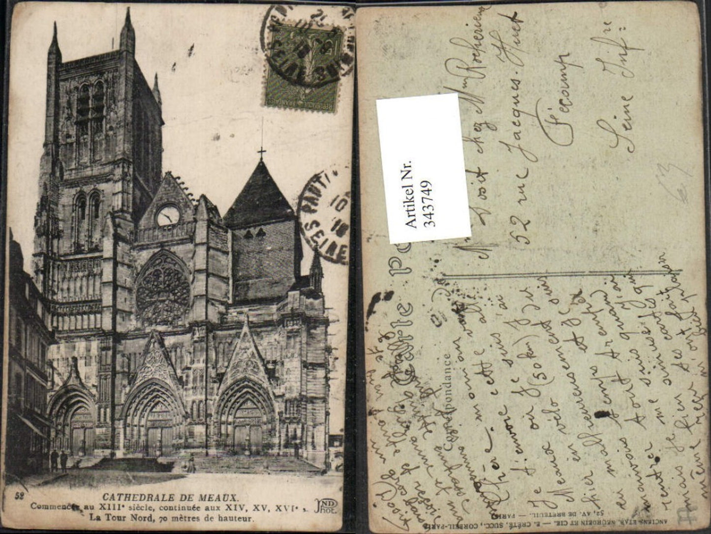 343749,Ile-de-France Seine-et-Marne Meaux Cathedrale Kirche