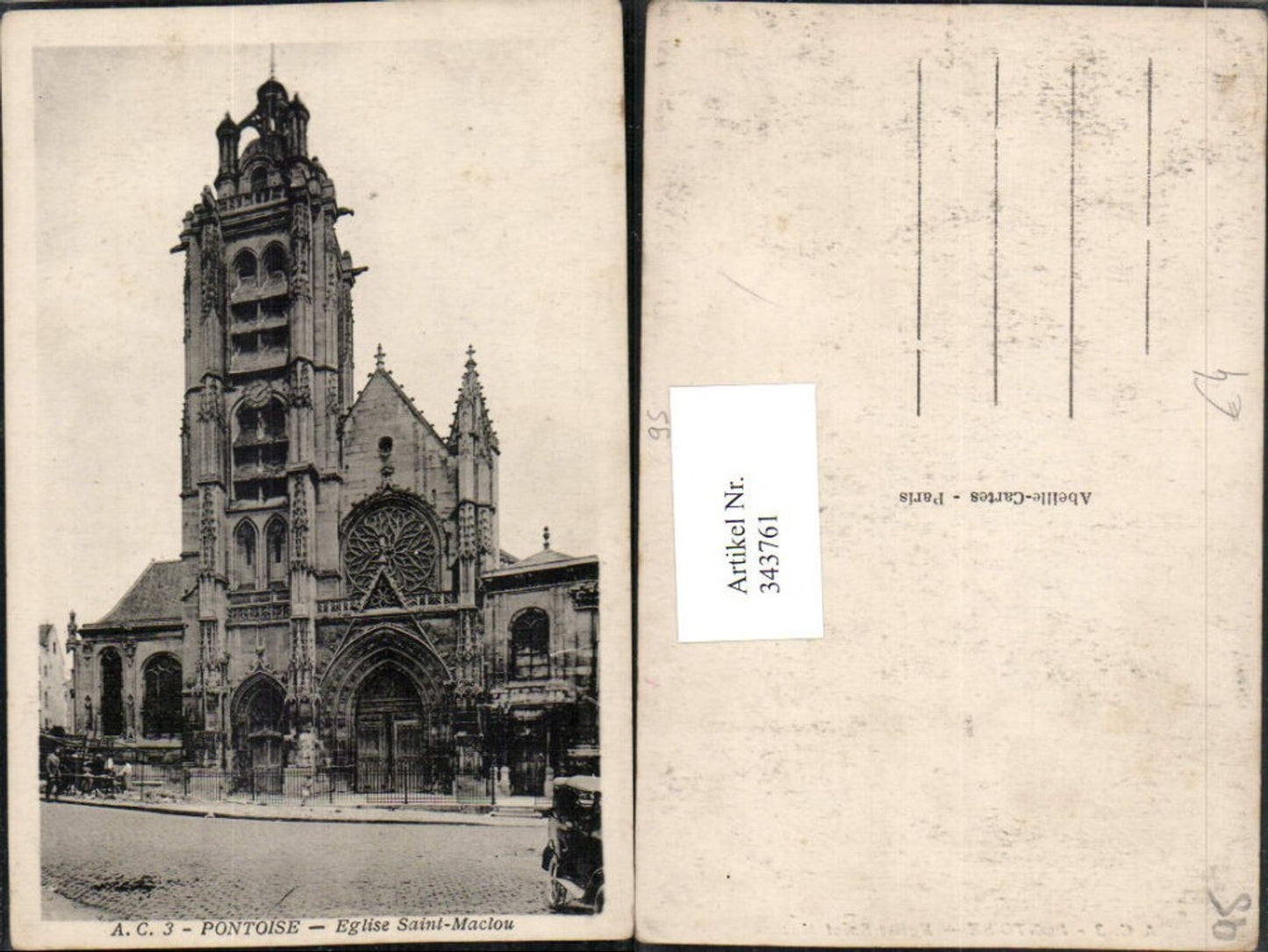 343761,Ile-de-France Pontoise Eglise Saint-Maclou Church