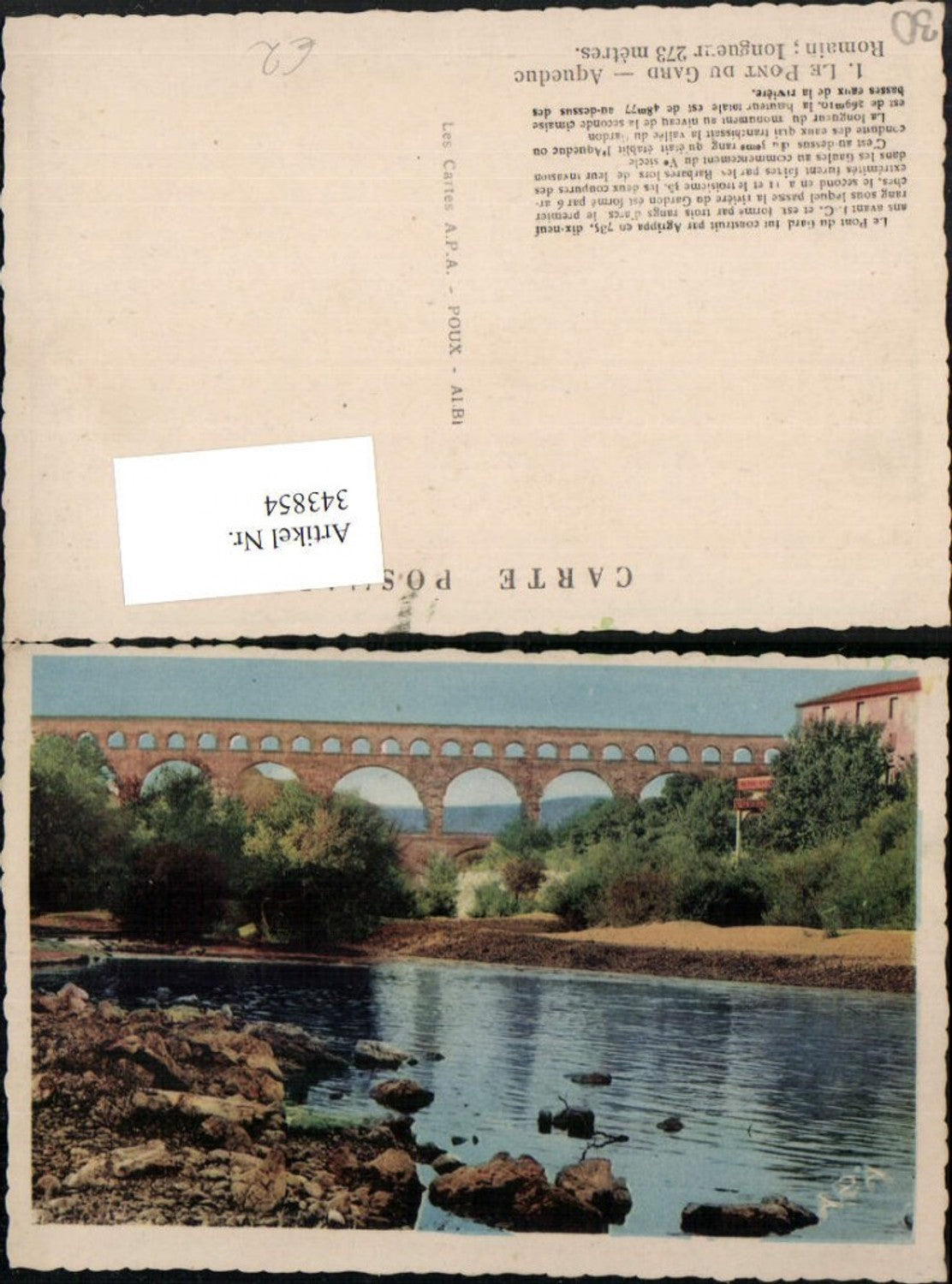 343854,Languedoc-Roussillon Gard Le Pont du Gard Aqueduc Romain Brücke