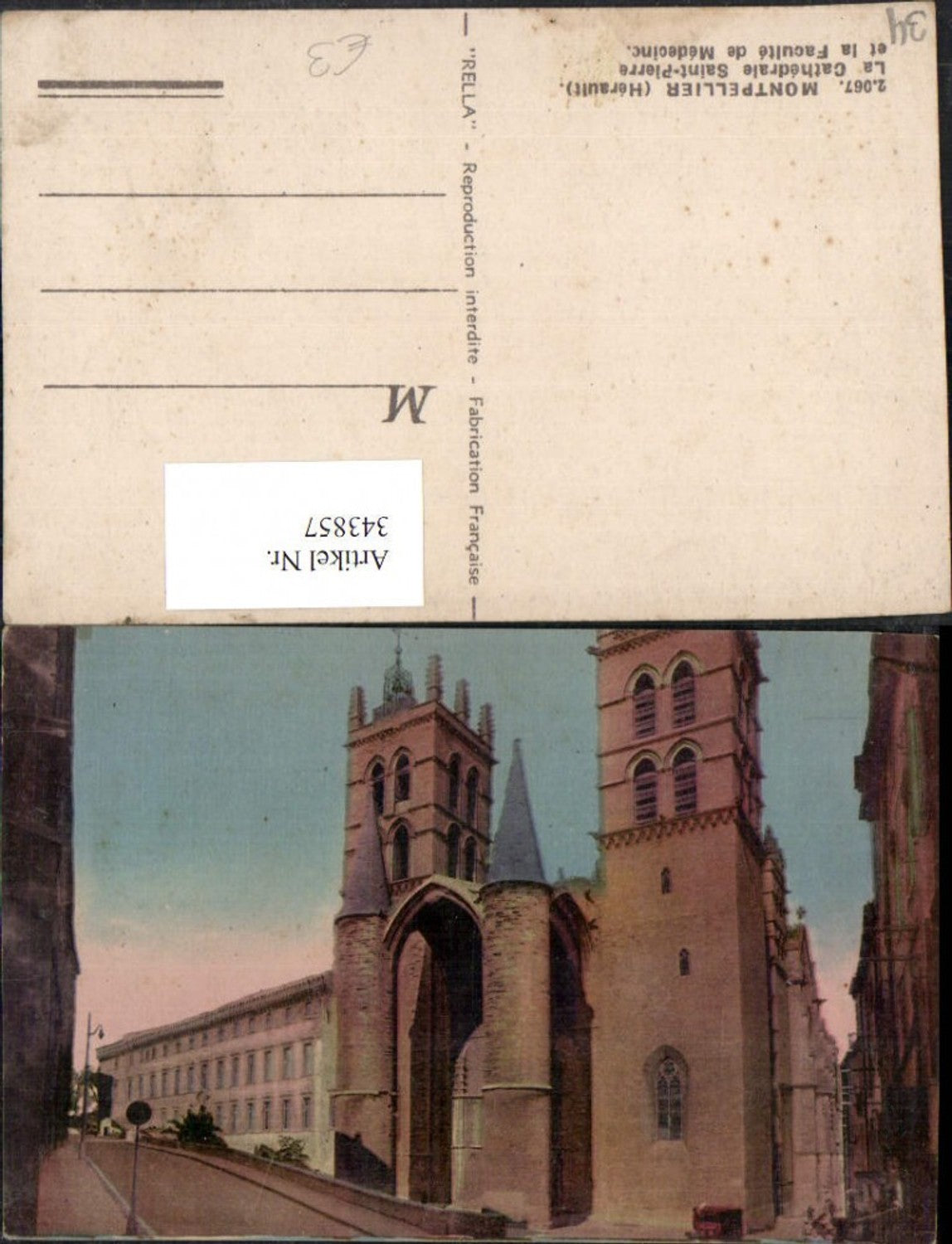 343857,Languedoc-Roussillon Herault Montpellier La Cathedrale Saint-Pierre Kirche