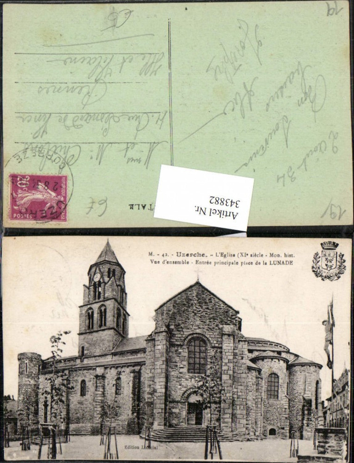 343882,Limousin Correze Uzerche L'Eglise Kirche