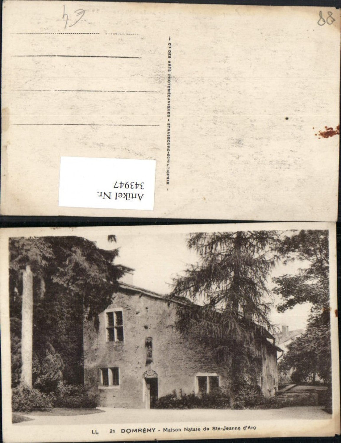 343947,Lothringen Vosges Domremy Maison Natale de Ste-Jeanne d'Arc Haus