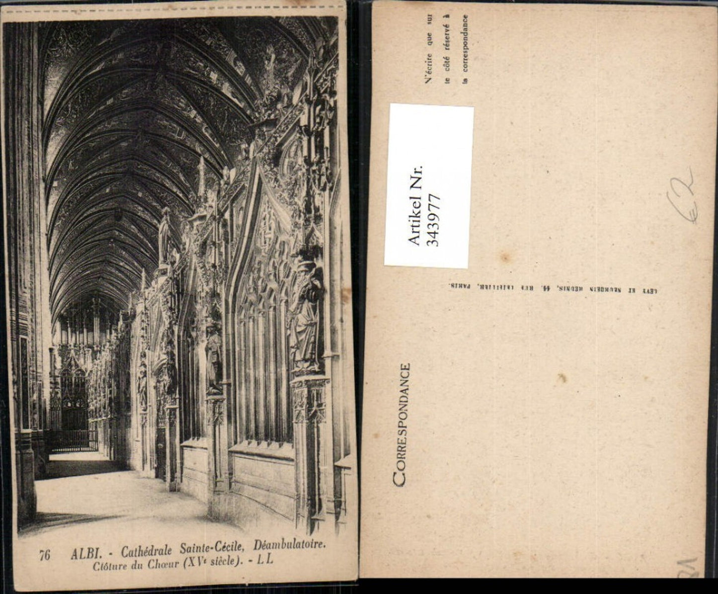 343977,Midi-Pyrenees Tarn Albi Cathedrale Sainte-Cecile Deambulatoire Kirche