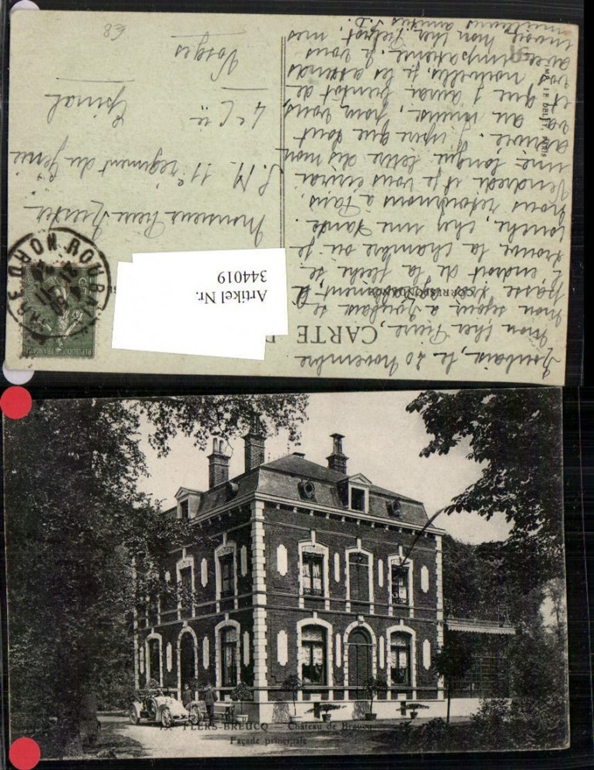 344019,Nord-Pas-de-Calais Nord Flers-Breucq Chateau de Breucq Schloss