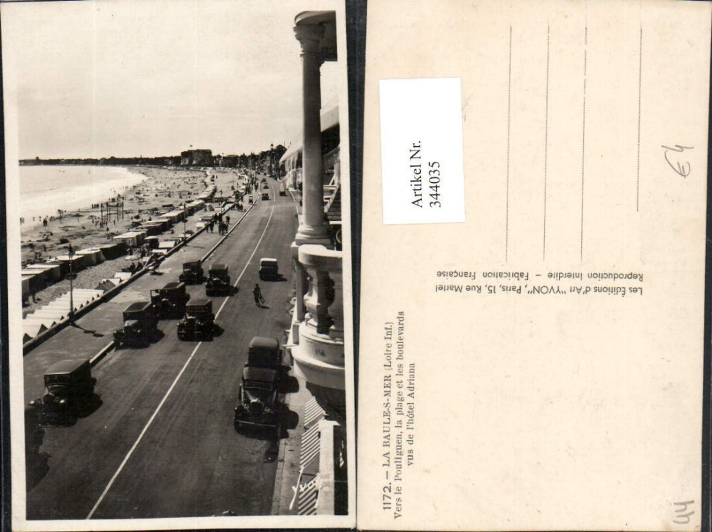 344035,Pays de la Loire Loire-Atlantique La Baules-Mer Vers le Pouliguen Hotel Boulevard Beach