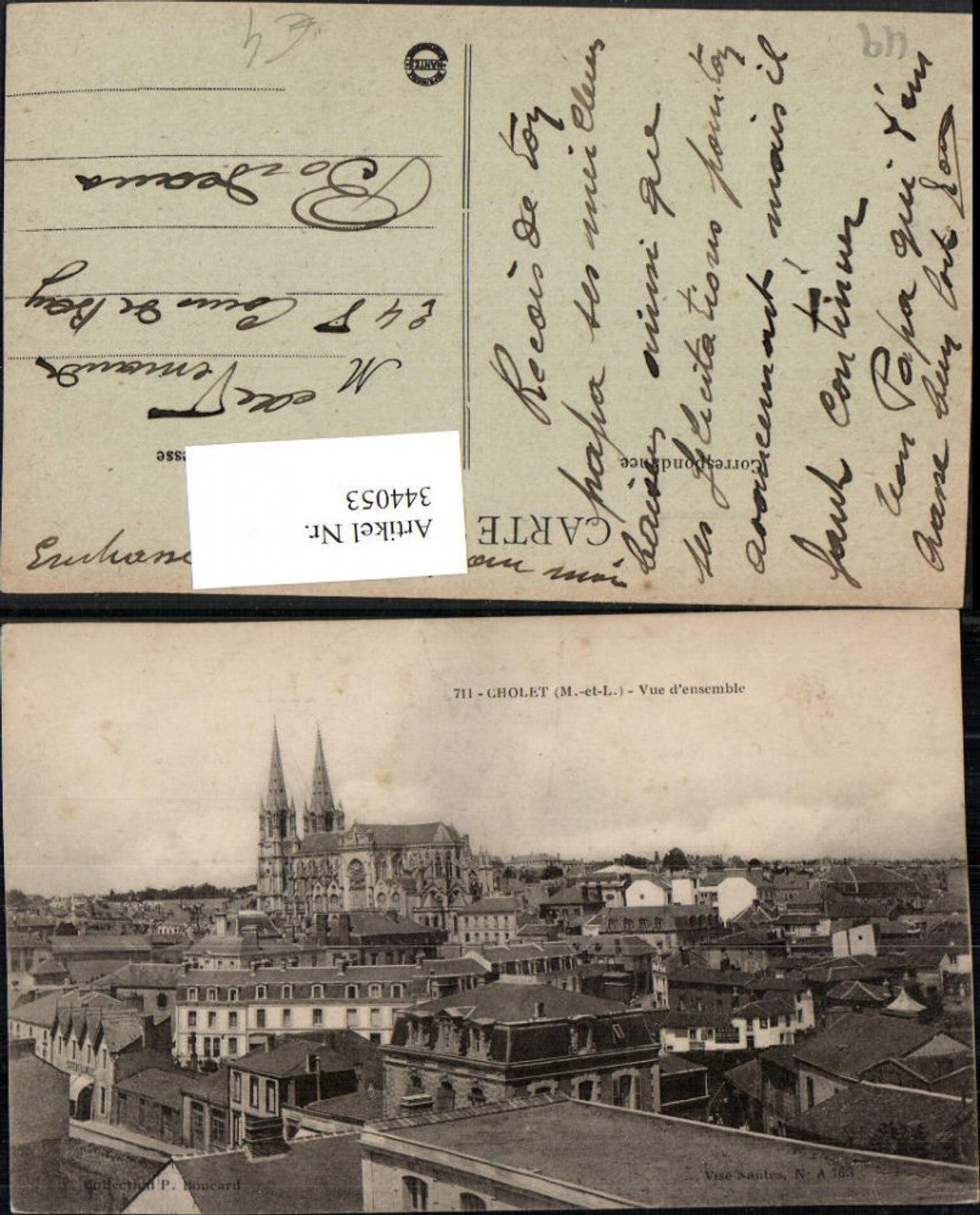 344053,Pays de la Loire Maine-et-LoireCholet Vue d'ensemble Teilansicht Kirche