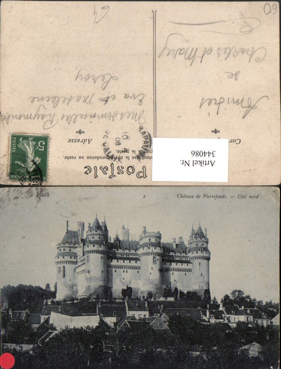 344086,Picardie Oise Chateau de Pierrefonds Castle