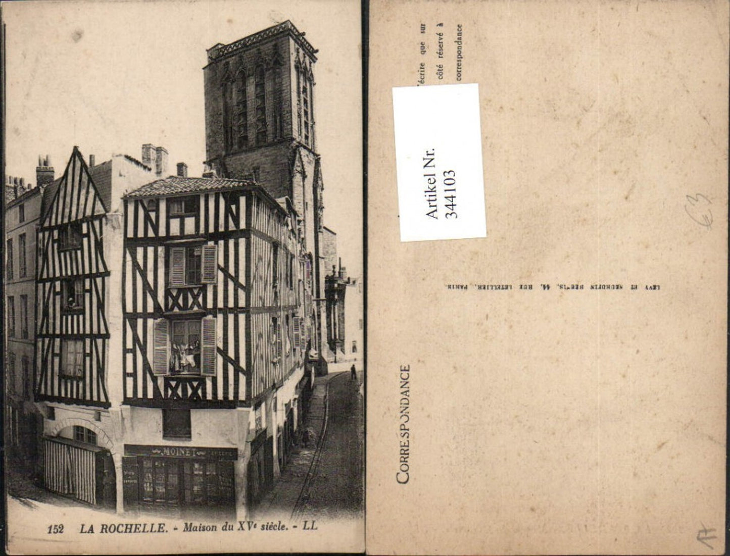 344103,Poitou-Charentes Charente-Maritime La Rochelle Maison Haus Turm