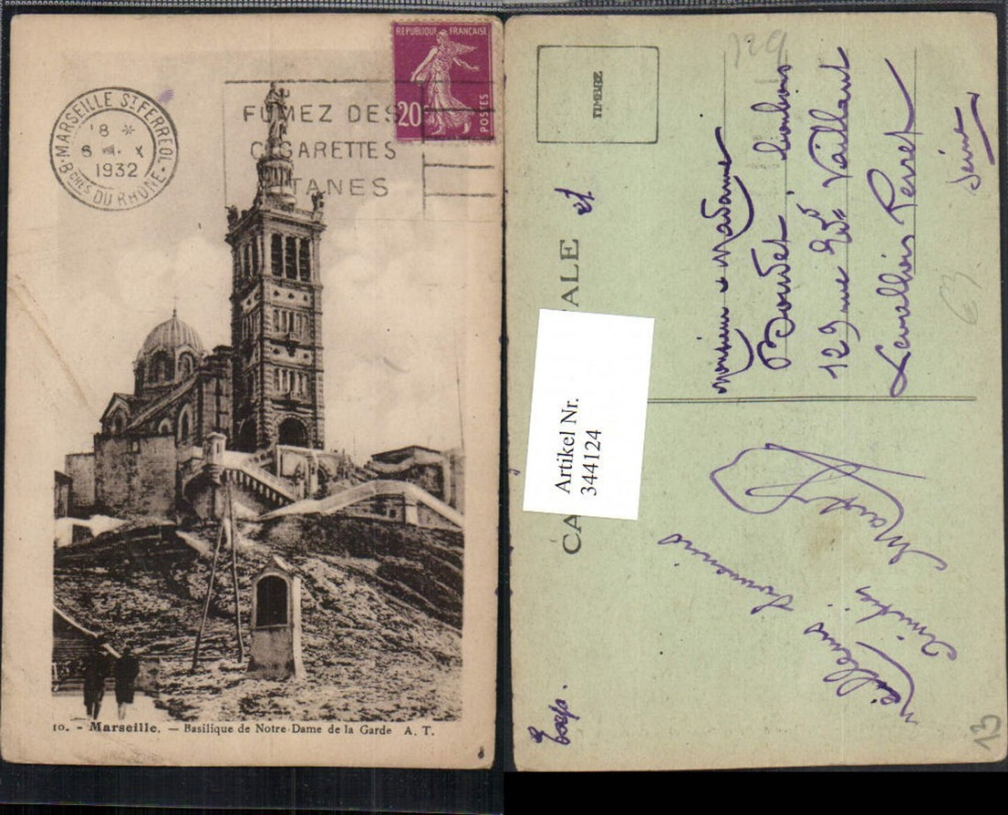 344124,Provence-Alpes-Cote-Azur Bouches-de-Rhone Marseille Notre-Dame de la Garde Kirche