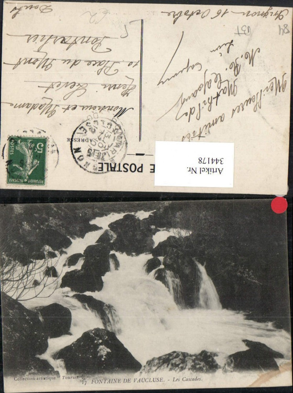 344178,Provence-Alpes-Cote-Azur Vaucluse Fontaine de Vaucluse Les Cascades Wasserfall