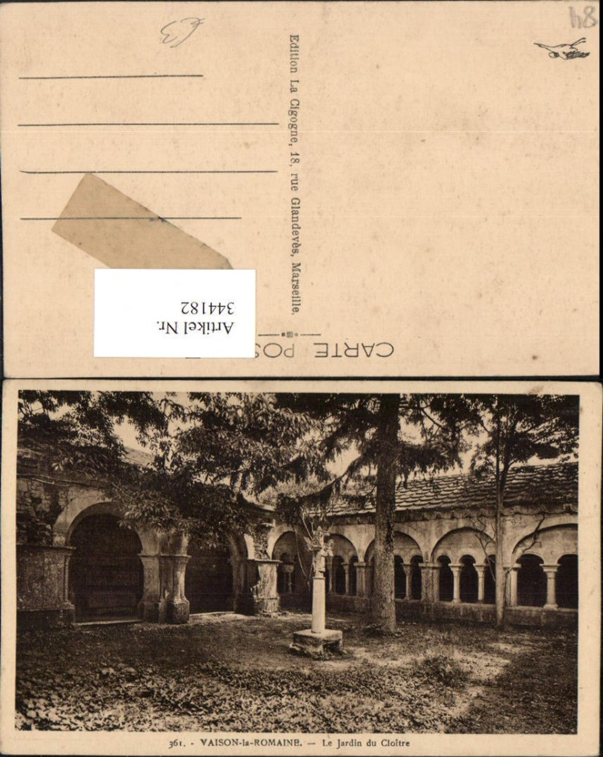 344182,Provence-Alpes-Cote-Azur Vaucluse Vaison-la-Romaine Le Jardin du Cloitre Kloster