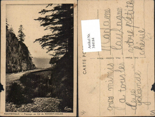 344184,Rhone-Alpes Ain Hauteville Paysage au Col de Rochetaillee