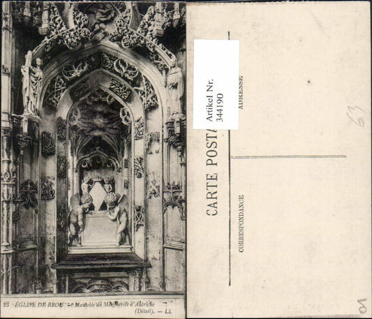 344190,Rhone-Alpes Ain Brou Eglise Mausolee de Marguerite d'Autriche Mausoleum