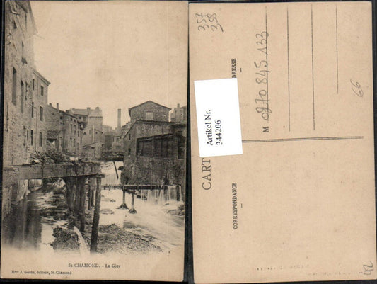 344206,Rhone-Alpes Loire St-Chamond Le Gier Teilansicht Wehr