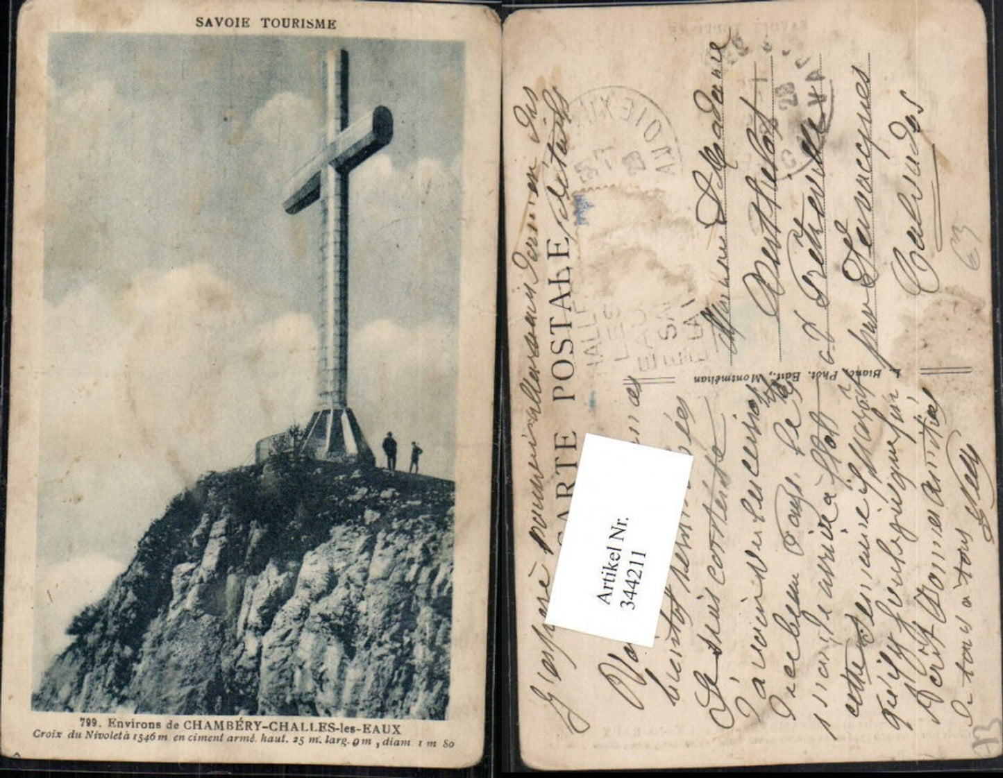 344211,Rhone-Alpes Savoie Chambery-Challes-les-Eaux Croix du Nivolet Kreuz